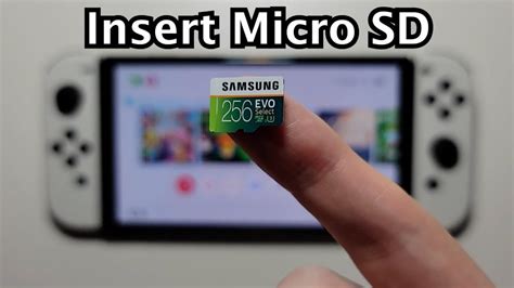 Nintendo Switch OLED: How to Install Micro SD Card.